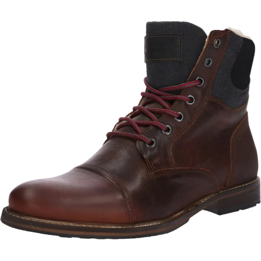 BULLBOXER - Lace-Up Boots in Auburn – Bold - Vintage Style for Every Season - Men - Brown