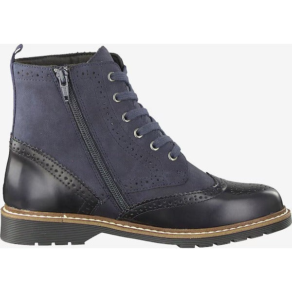 s.Oliver - Faux Leather Boots – Stylish and Comfortable - Women - Navy